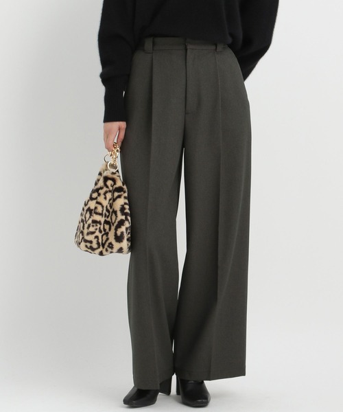 Andemiu(アンデミュウ)の「【LサイズWEB限定】タックワイドパンツ202647(スラックス・レディース・チャコールグレー/ブラック/ベージュ・SMALL/MEDIUM/LARGE)」の16枚目の写真