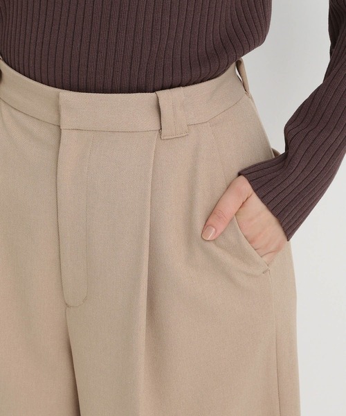 Andemiu(アンデミュウ)の「【LサイズWEB限定】タックワイドパンツ202647(スラックス・レディース・チャコールグレー/ブラック/ベージュ・SMALL/MEDIUM/LARGE)」の10枚目の写真
