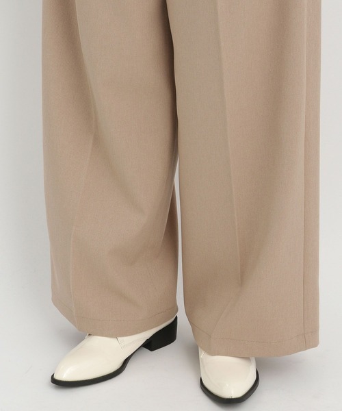 Andemiu（アンデミュウ）の「【LサイズWEB限定】タックワイドパンツ