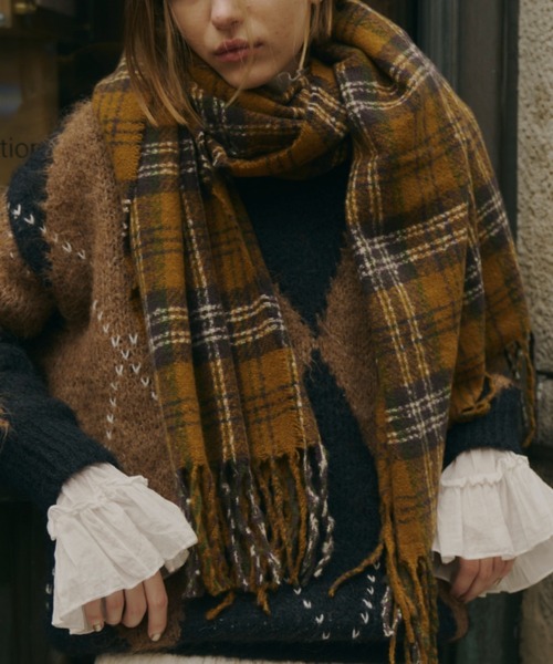COOVA 起毛タータンチェックストール COOVA 起毛タータンチェックストール タータンチェック