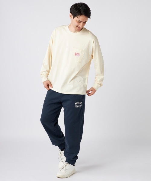  Jeans バッジロゴ リラックス スウェット 送関込 ジョガーパンツ メンズ スウェットパンツ 春 オールシーズン