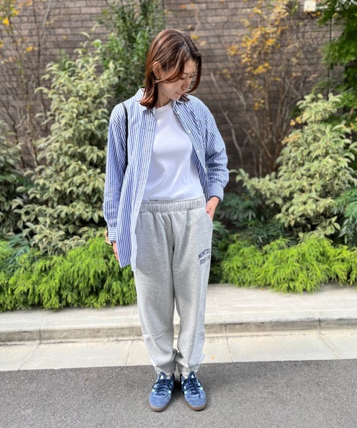 新品 未使用品 Phlannel スウェット Blue Sweat HUF/ハフ] QUALITY ブランド刺繍ロゴ クルーネックスウェット