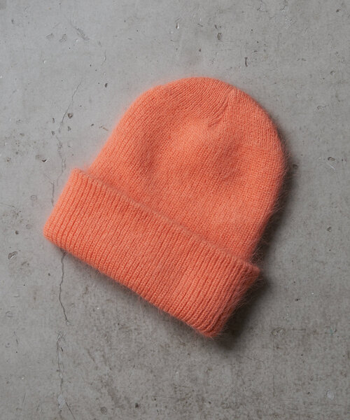 RAY CASSIN（レイカズン）の「アンゴラビーニー（ハット・レディース・ベージュ/オレンジ/チャコールグレー・FREE）」の7枚目の写真