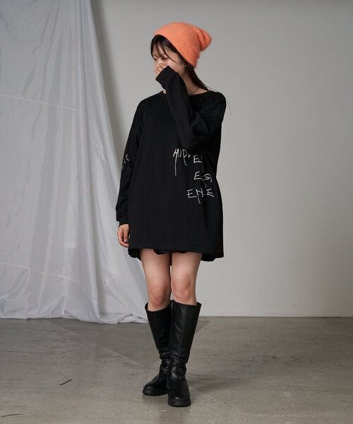 RAY CASSIN（レイカズン）の「アンゴラビーニー（ハット・レディース・ベージュ/オレンジ/チャコールグレー・FREE）」の9枚目の写真