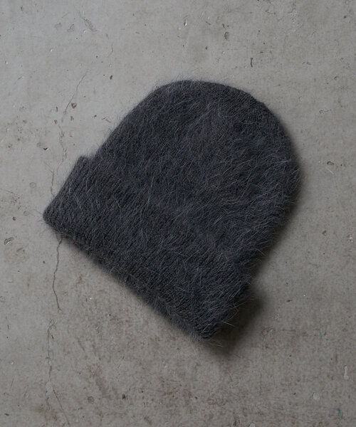 RAY CASSIN（レイカズン）の「アンゴラビーニー（ハット・レディース・ベージュ/オレンジ/チャコールグレー・FREE）」の10枚目の写真