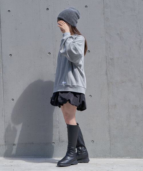 RAY CASSIN（レイカズン）の「アンゴラビーニー（ハット・レディース・ベージュ/オレンジ/チャコールグレー・FREE）」の12枚目の写真