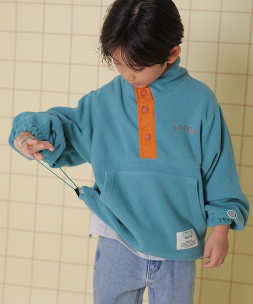 LEPSIM(レプシィム)の「【KIDS】【DISCUS/ディスカス】配色プルオーバー 131518(Tシャツ/カットソー・レディース・ライトグリーン/オレンジ/ライトパープル/グレー・130)」の6枚目の写真
