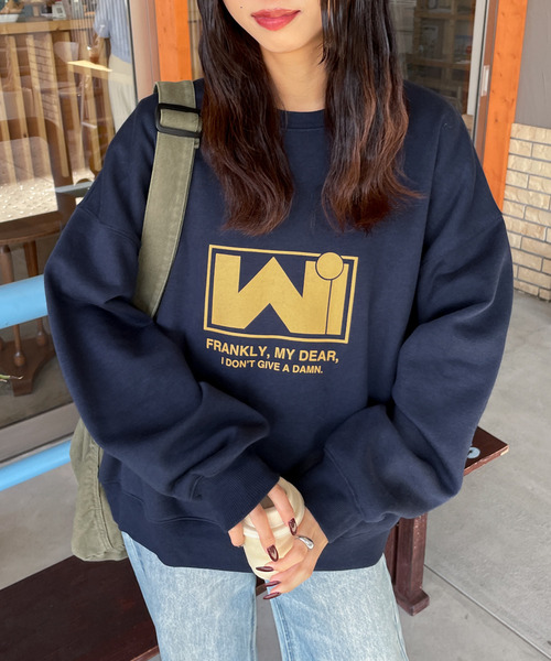 Chillfar(チルファー)の「アソートデザインロゴスウェット(スウェット・レディース・ネイビー系1/レッド系1/アイボリー系2/グレー系1/アイボリー系1/ブルー系1/ネイビー系2/ブルー系/オートミール/ネイビー/ネイビー系/アイボリー系/グレー系/杢グレー/グリーン系/ボルドー/ホワイト/レッド系・FREE)」の13枚目の写真