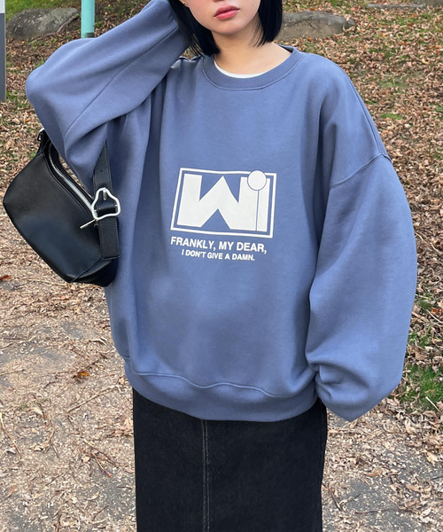 Chillfar(チルファー)の「アソートデザインロゴスウェット(スウェット・レディース・ネイビー系1/レッド系1/アイボリー系2/グレー系1/アイボリー系1/ブルー系1/ネイビー系2/ブルー系/オートミール/ネイビー/ネイビー系/アイボリー系/グレー系/杢グレー/グリーン系/ボルドー/ホワイト/レッド系・FREE)」の14枚目の写真