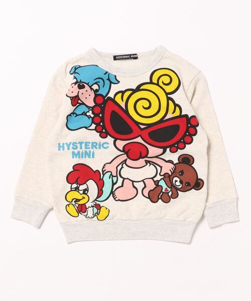 Hystericmini HAPPYNAPPY裏毛トレーナー