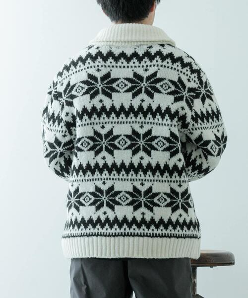 セール】カウチン ジップアップ ニットジャケット（ニット/セーター