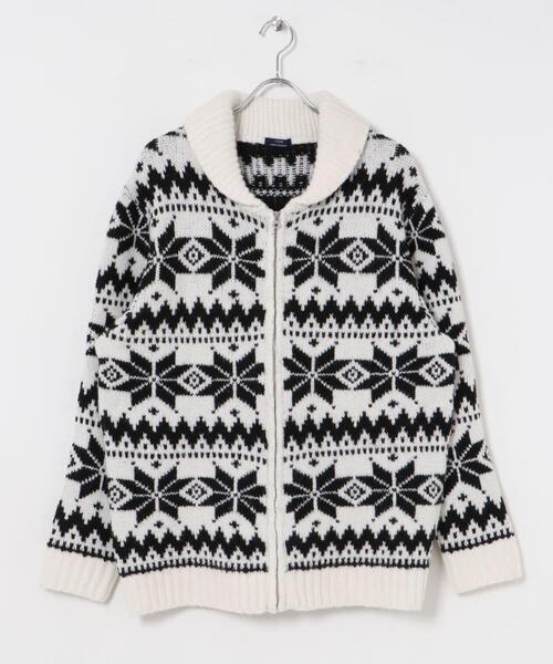 45RPM ニットジャケット カウチン GENERAL IDEA ニット セーター 「GENERAL IDEA」ウールカウチンニット