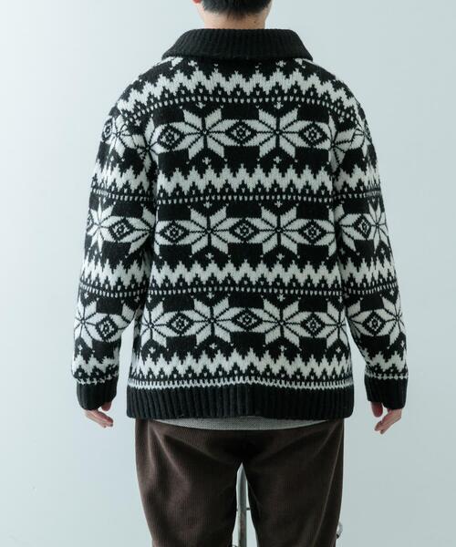 セール】カウチン ジップアップ ニットジャケット（ニット/セーター