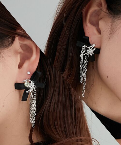MAJESTIC LEGON（マジェスティックレゴン）の「リボンモチーフイヤリング（イヤリング・レディース・A/B・FREE）」の2枚目の写真