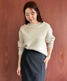 【WEB&一部店舗限定】へアリースウェット クルーネックニット