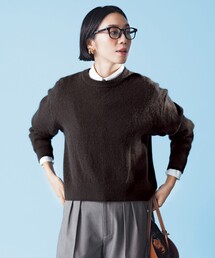 【WEB&一部店舗限定】へアリースウェット クルーネックニット
