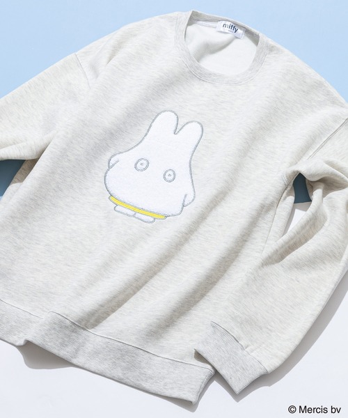 Miffy( ミッフィー)の「【miffy/ミッフィー】Dick Bruna ディック・ブルーナ オリジナルデザイン 裏起毛クルーネックスウェット(スウェット・メンズ・ブラック系その他2/ピンク系その他/ホワイト系その他/ベージュ系その他2・X-LARGE/LARGE/MEDIUM)」の3枚目の写真