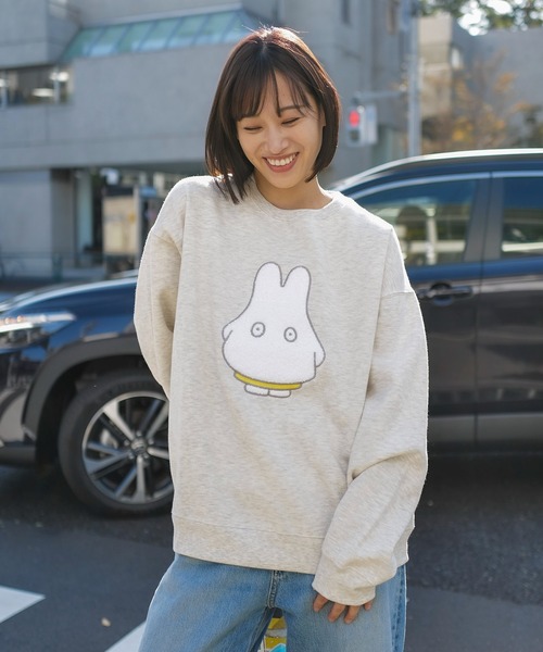 Miffy( ミッフィー)の「【miffy/ミッフィー】Dick Bruna ディック・ブルーナ オリジナルデザイン 裏起毛クルーネックスウェット(スウェット・メンズ・ブラック系その他2/ピンク系その他/ホワイト系その他/ベージュ系その他2・X-LARGE/LARGE/MEDIUM)」の18枚目の写真