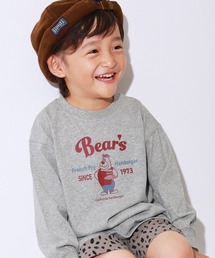 devirock | 綿100％ デビラボ BIGシルエット プリント袖リブ 長袖Tシャツ(Tシャツ/カットソー)