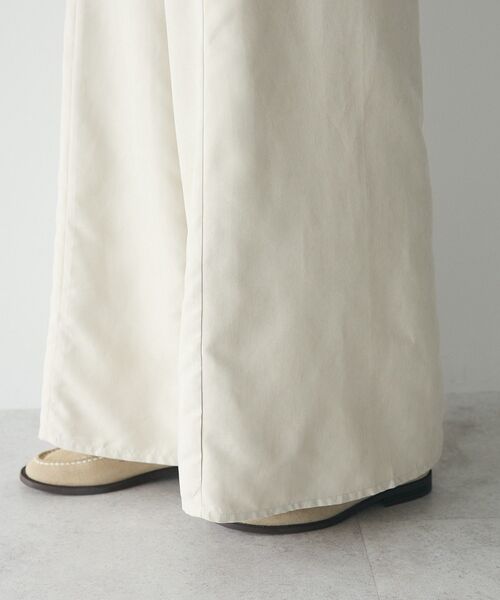 CRAFT STANDARD BOUTIQUE（クラフトスタンダードブティック）の「ピーチパネルワイドパンツ（その他パンツ・レディース・インディゴブルー/チャコールグレー/アイボリー・FREE）」の9枚目の写真