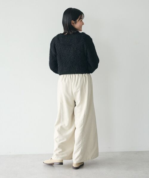 CRAFT STANDARD BOUTIQUE（クラフトスタンダードブティック）の「ピーチパネルワイドパンツ（その他パンツ・レディース・インディゴブルー/チャコールグレー/アイボリー・FREE）」の12枚目の写真