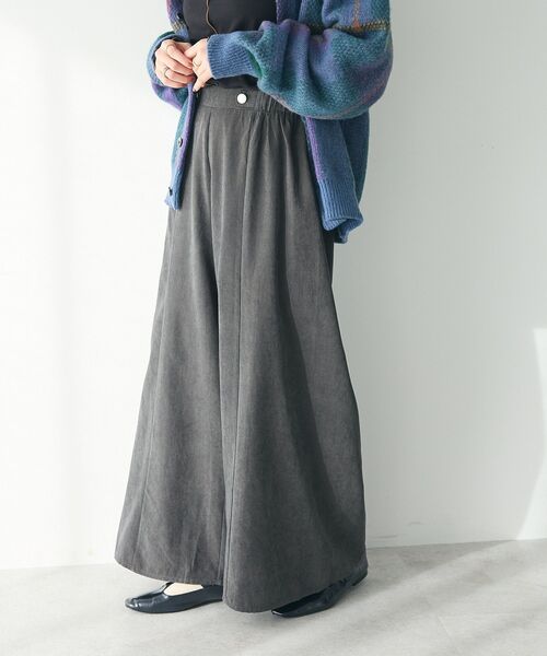 CRAFT STANDARD BOUTIQUE（クラフトスタンダードブティック）の「ピーチパネルワイドパンツ（その他パンツ・レディース・インディゴブルー/チャコールグレー/アイボリー・FREE）」の16枚目の写真