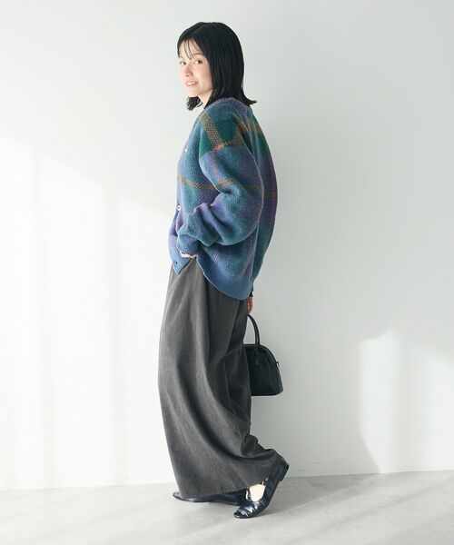 CRAFT STANDARD BOUTIQUE（クラフトスタンダードブティック）の「ピーチパネルワイドパンツ（その他パンツ・レディース・インディゴブルー/チャコールグレー/アイボリー・FREE）」の19枚目の写真