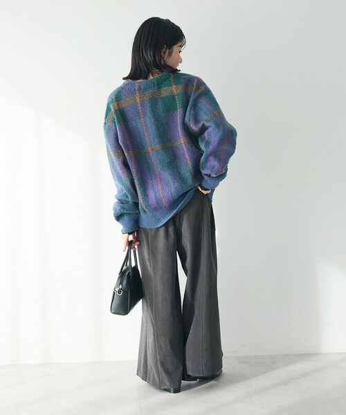 CRAFT STANDARD BOUTIQUE（クラフトスタンダードブティック）の「ピーチパネルワイドパンツ（その他パンツ・レディース・インディゴブルー/チャコールグレー/アイボリー・FREE）」の20枚目の写真