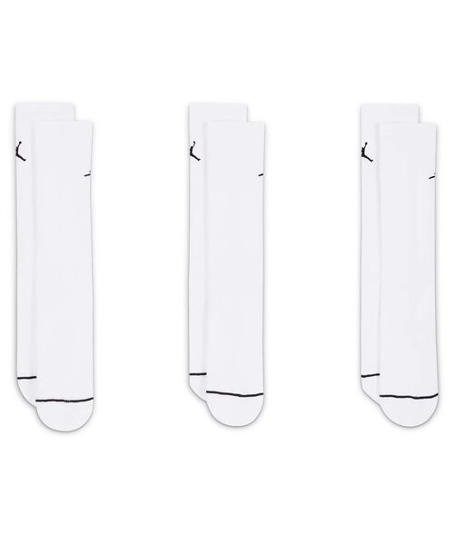 JORDAN BRAND（ジョーダンブランド）の「ジョーダン エブリデイ クルー ソックス (3足) / Jordan Everyday Crew Socks (3 pairs) DX9632-100 White（ソックス/靴下・メンズ・ホワイト・27-29/23-25/25-27/21-23）」の2枚目の写真