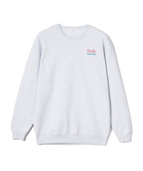 Pacific PICKLE CLUB（パシフィックピックルクラブ）の「PPC COLLEGE LOGO SWEAT（スウェット・メンズ・グレー/ネイビー・S/M/L/XL）」の6枚目の写真