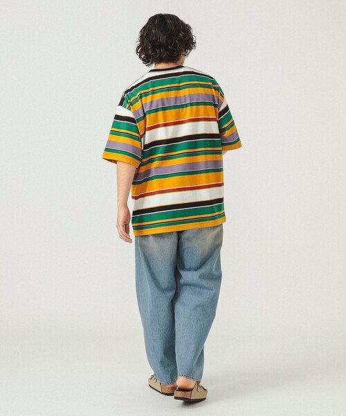 BEAMS（ビームス）の「BEAMS / マルチボーダー Tシャツ（Tシャツ/カットソー・メンズ・イエロー/ライトグレー/ネイビー・XL/L/M/S）」の21枚目の写真
