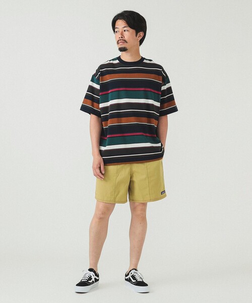 BEAMS（ビームス）の「BEAMS / マルチボーダー Tシャツ（Tシャツ/カットソー・メンズ・イエロー/ライトグレー/ネイビー・XL/L/M/S）」の12枚目の写真