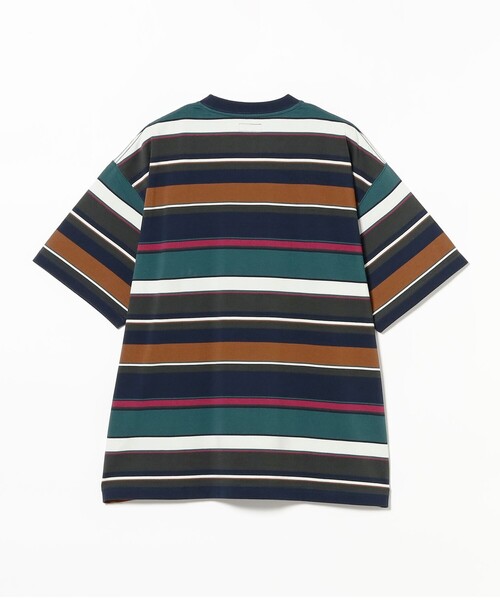 BEAMS（ビームス）の「BEAMS / マルチボーダー Tシャツ（Tシャツ/カットソー・メンズ・イエロー/ライトグレー/ネイビー・XL/L/M/S）」の6枚目の写真