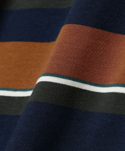 BEAMS（ビームス）の「BEAMS / マルチボーダー Tシャツ（Tシャツ/カットソー・メンズ・イエロー/ライトグレー/ネイビー・XL/L/M/S）」の5枚目の写真