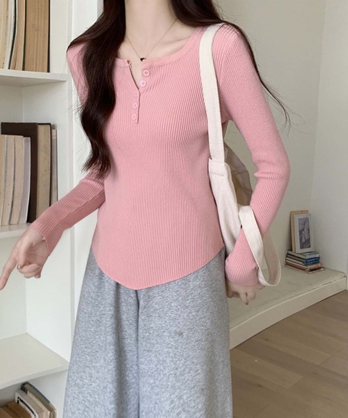 新品未使用✨PRIORITY ボーダーキーネックニットmal rerereさん