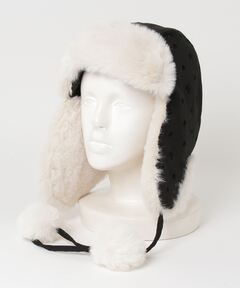 セール】SIDE STRAP FLOWER KNIT CAP（ニットキャップ/ビーニー