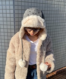 HIKA（ヒカ）の「【HIKA】リボン総柄プリントフライトCAP（キャップ・メンズ）」