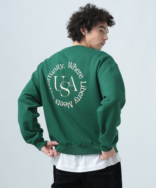 BAYFLOW（ベイフロー）の「【裏起毛】CITYLIFEスウェット（スウェット・メンズ・グリーン/ブラック/グレー/ブルー・MEDIUM/LARGE）」の5枚目の写真