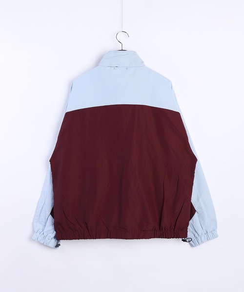 WESTSEA（ウエストシー）の「レトロテイスト バイカラー切替 トラックジャケット（ナイロンジャケット・メンズ・ワイン/ブラック/オフホワイト・M/L）」の8枚目の写真