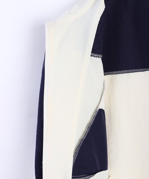 WESTSEA（ウエストシー）の「レトロテイスト バイカラー切替 トラックジャケット（ナイロンジャケット・メンズ・ワイン/ブラック/オフホワイト・M/L）」の15枚目の写真