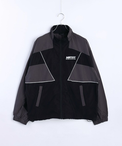 WESTSEA（ウエストシー）の「レトロテイスト バイカラー切替 トラックジャケット（ナイロンジャケット・メンズ・ワイン/ブラック/オフホワイト・M/L）」の4枚目の写真