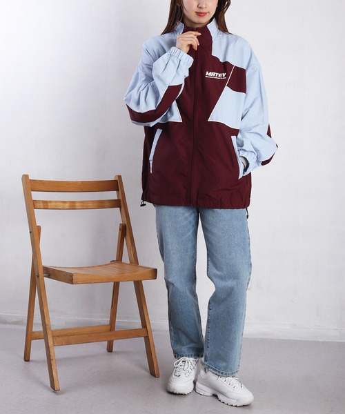 WESTSEA（ウエストシー）の「レトロテイスト バイカラー切替 トラックジャケット（ナイロンジャケット・メンズ・ワイン/ブラック/オフホワイト・M/L）」の22枚目の写真