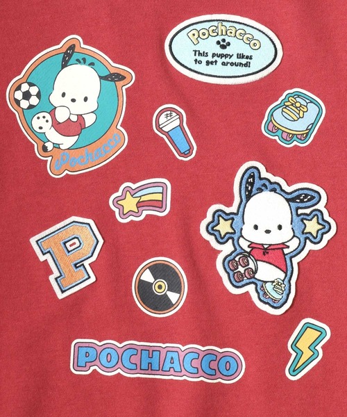 sanrio（サンリオ）の「Sanrio/サンリオ オーバーサイズ ワンポイント刺繍 バックプリント クルーネックスウェットトレーナー（スウェット・レディース・ブルーグリーン/レッド/ベージュ/パープル・M/L）」の21枚目の写真