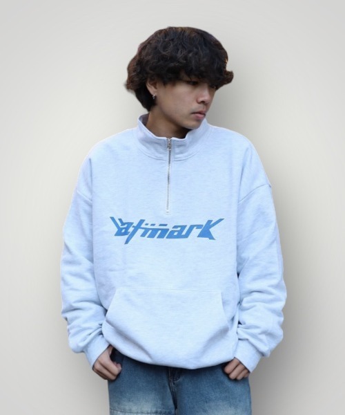 《フリーサイズ　/　UNISEX　》ATMARKフューチャーロゴ　ハーフジップ