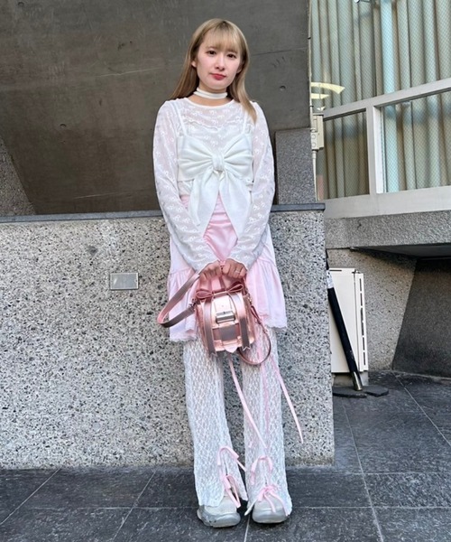 Candy Stripper(キャンディストリッパー)の「ADORABLE CANDY RIBBON SHOULDER バッグ(ショルダーバッグ・レディース・ピンクゴールド/ブラック・FREE)」の12枚目の写真