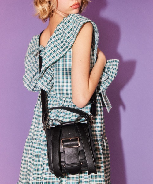 Candy Stripper(キャンディストリッパー)の「ADORABLE CANDY RIBBON SHOULDER バッグ(ショルダーバッグ・レディース・ピンクゴールド/ブラック・FREE)」の5枚目の写真