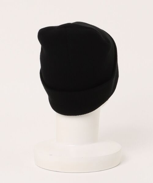 SPINNS(スピンズ)の「SFC刺繍ニットキャップ/ニット帽(ニットキャップ/ビーニー・メンズ・ピンク/ブラック・ONESIZE)」の3枚目の写真