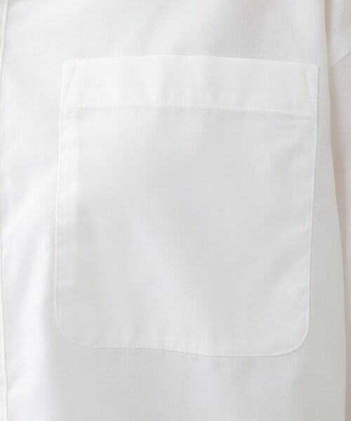 SHOO・LA・RUE（シューラルー）の「【洗える/S-LL】シーズン問わず合わせやすい ベーシックカラーシャツ（シャツ/ブラウス・レディース・ブルー系2/サックスブルー/ホワイト・01/02/03/04）」の7枚目の写真