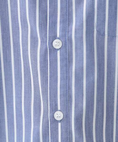 SHOO・LA・RUE（シューラルー）の「【洗える/S-LL】シーズン問わず合わせやすい ベーシックカラーシャツ（シャツ/ブラウス・レディース・ブルー系2/サックスブルー/ホワイト・01/02/03/04）」の15枚目の写真