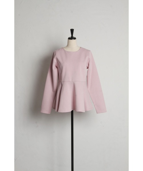 &. NOSTALGIA（アンドドットノスタルジア）の「【ZOZO限定】ポンチペプラムトップス（Tシャツ/カットソー・レディース・ピンク/グレー/ブラック・M）」の15枚目の写真